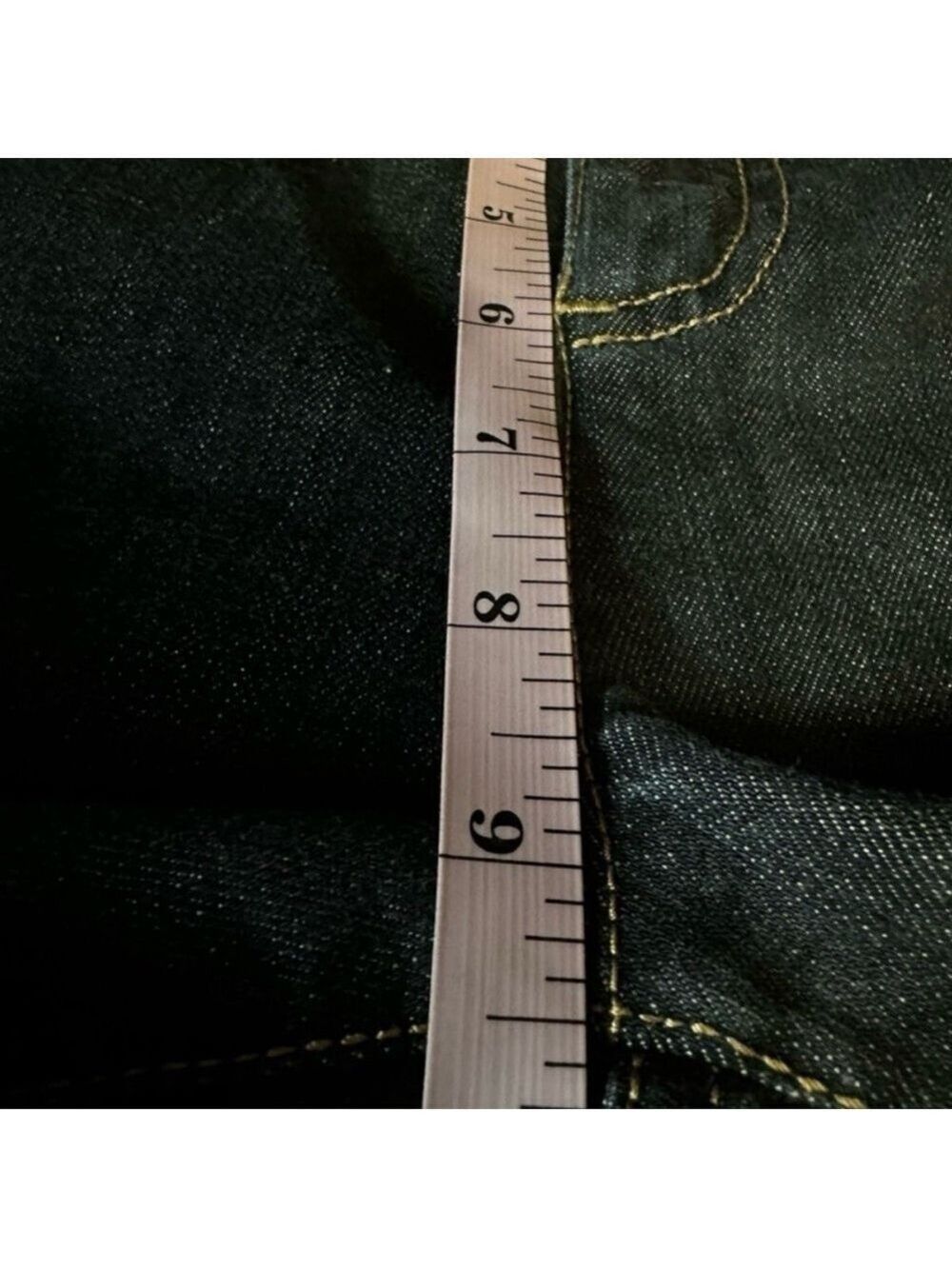 Marc Jacobs Skinny Jeans Dark Indigo Floral Lined Size 8 - Picture 8 of 10